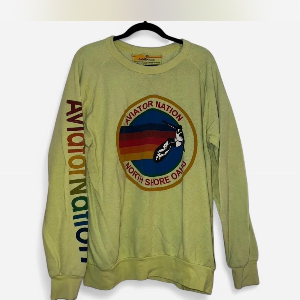 Aviator Nation Yellow Sweatshirt